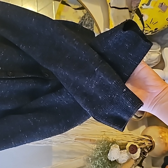 Todd Snyder wool cardigan black speckled long sleeve pockets 🌚b1 - Picture 3 of 9